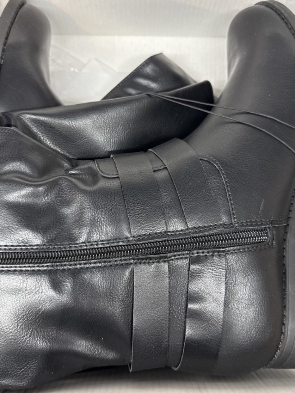 Style & Co Women's Black Maliaa Faux Leather Knee High Riding Boots NWT - Picture 8 of 12